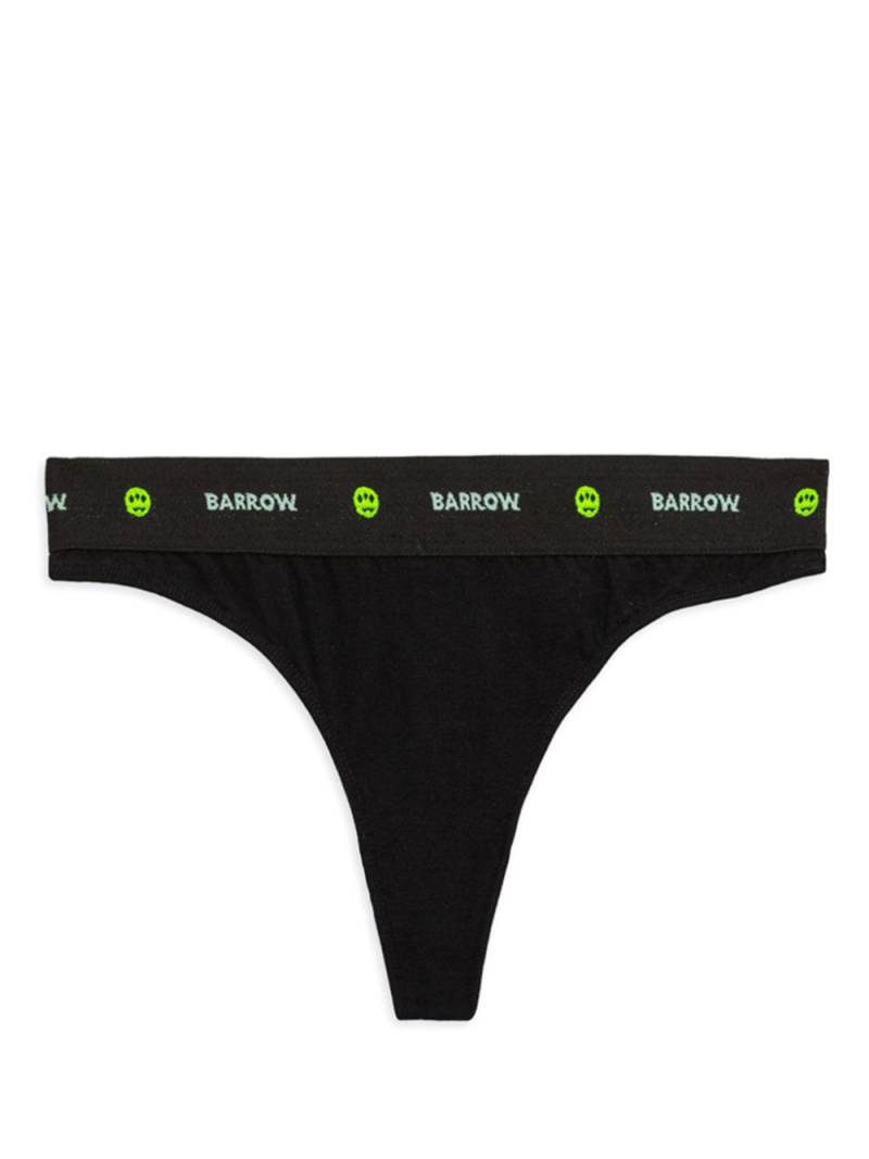 BARROW logo-waistband thongs (pack of three) - Grey von BARROW