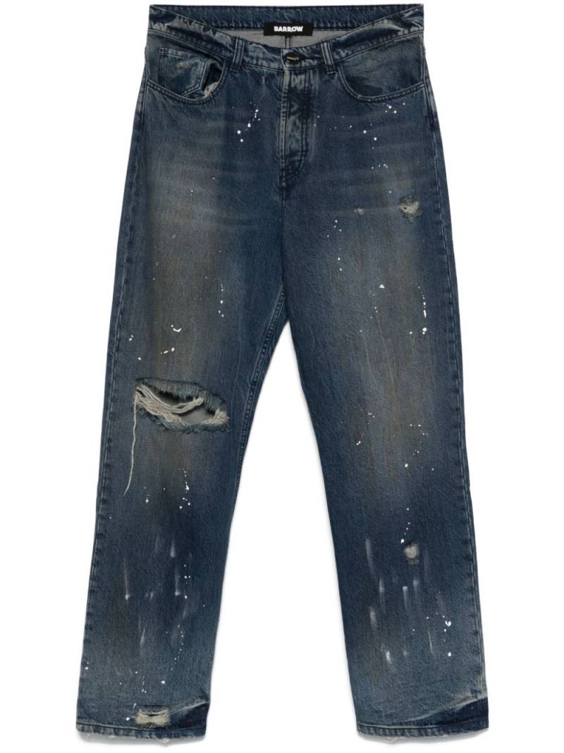 BARROW paint-splatter jeans - Blue von BARROW