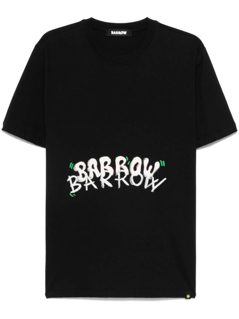 BARROW raised-print T-shirt - Black von BARROW