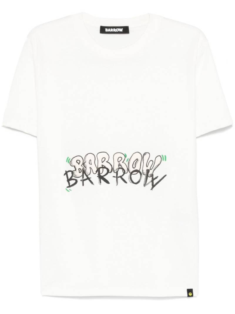 BARROW raised-print T-shirt - Neutrals von BARROW