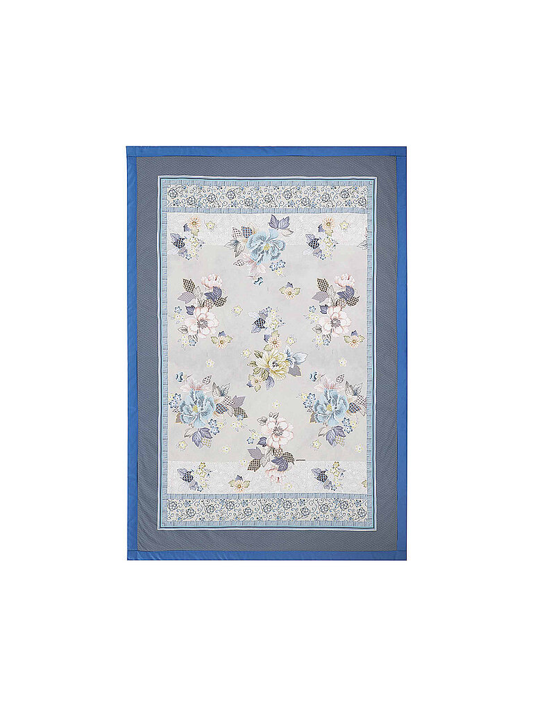 BASSETTI Tagesdecke - Plaid HANAMI 135x190cm Blau hellblau von BASSETTI