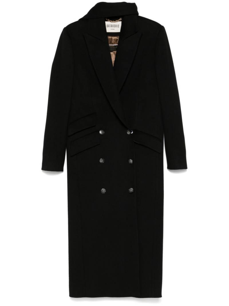 BATAKOVIC Belgrade virgin wool coat - Black von BATAKOVIC Belgrade