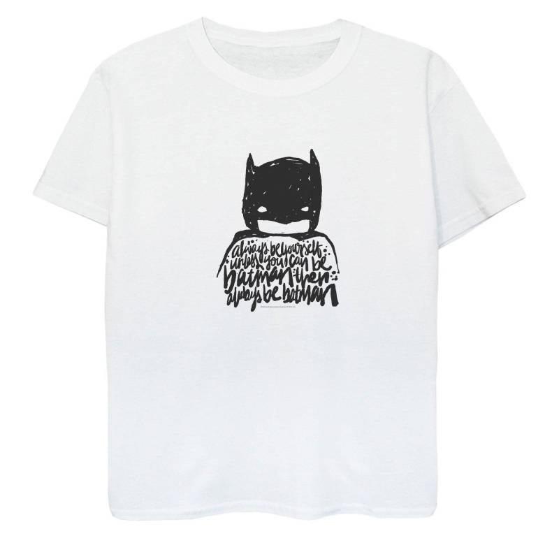 Always Be Yourself Tshirt Jungen Weiss 116 von BATMAN