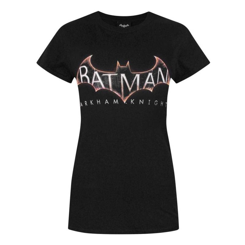 Arkham Knight Logo Tshirt Damen Schwarz L von BATMAN