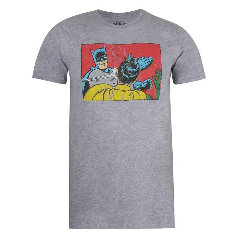 Slap Tshirt Herren Taubengrau L von BATMAN