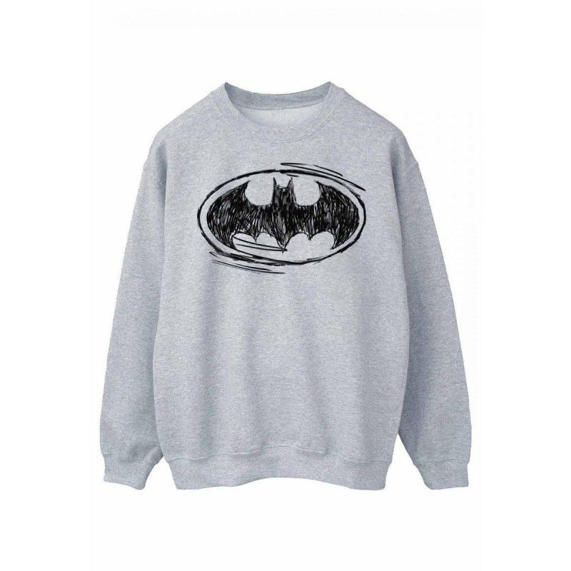 Sweatshirt Logo Damen Grau L von BATMAN