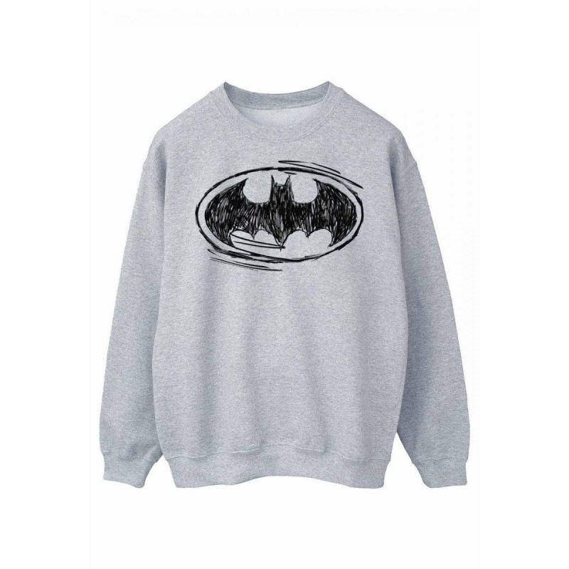 BATMAN - Sweatshirt Logo, für Damen, Grau, Größe M von BATMAN