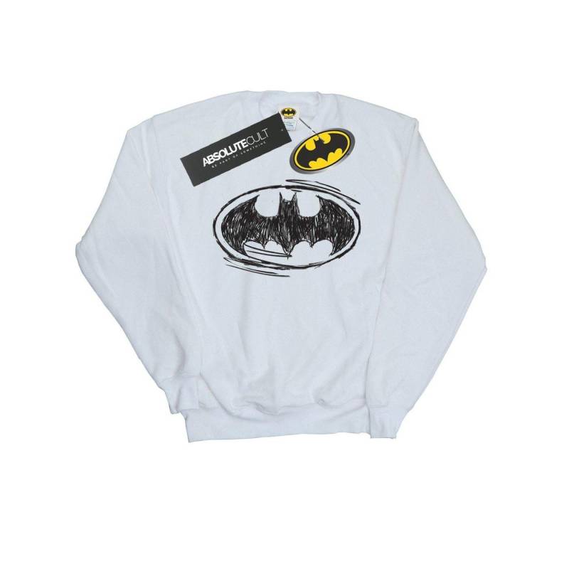 Sweatshirt Logo Damen Weiss M von BATMAN