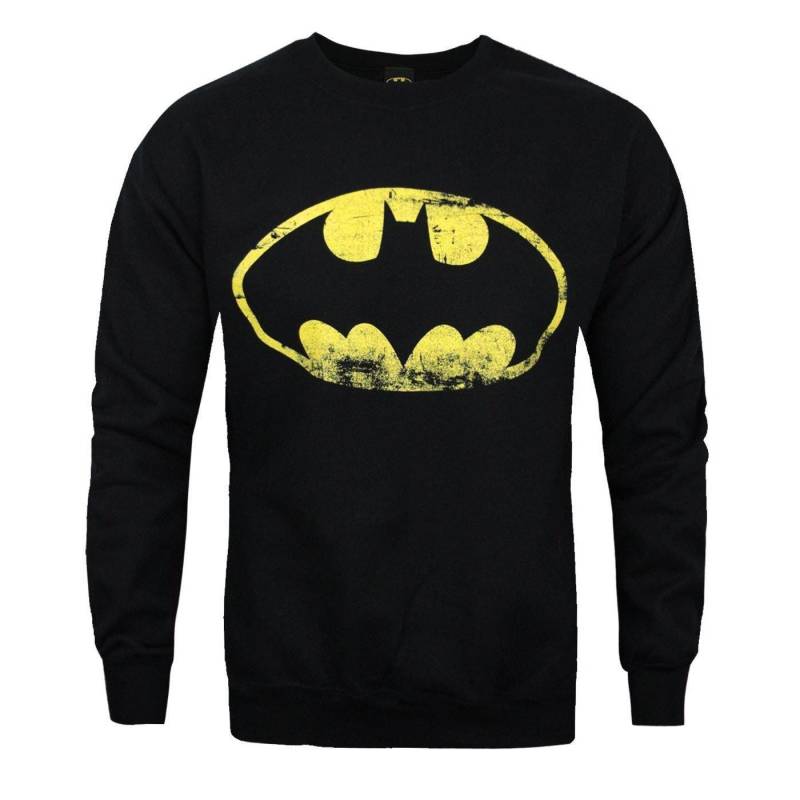 Sweatshirt Mit Logo Im Usedlook Herren Schwarz XL von BATMAN