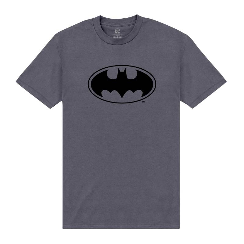 Tshirt Logo Herren Charcoal Black L von BATMAN