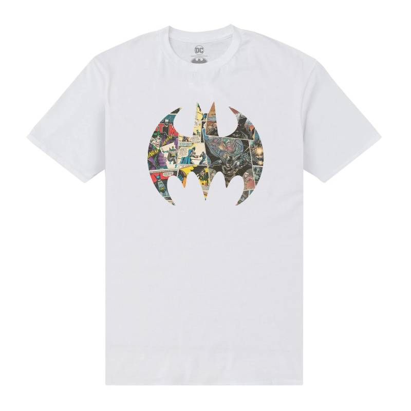 Tshirt Logo Herren Weiss XL von BATMAN