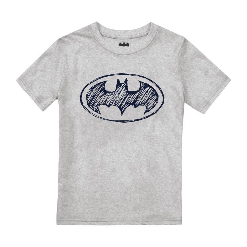 Tshirt Logo Jungen Grau 146/152 von BATMAN