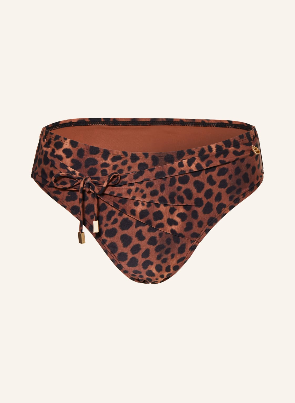 Beachlife Basic-Bikini-Hose Leopard Lover braun