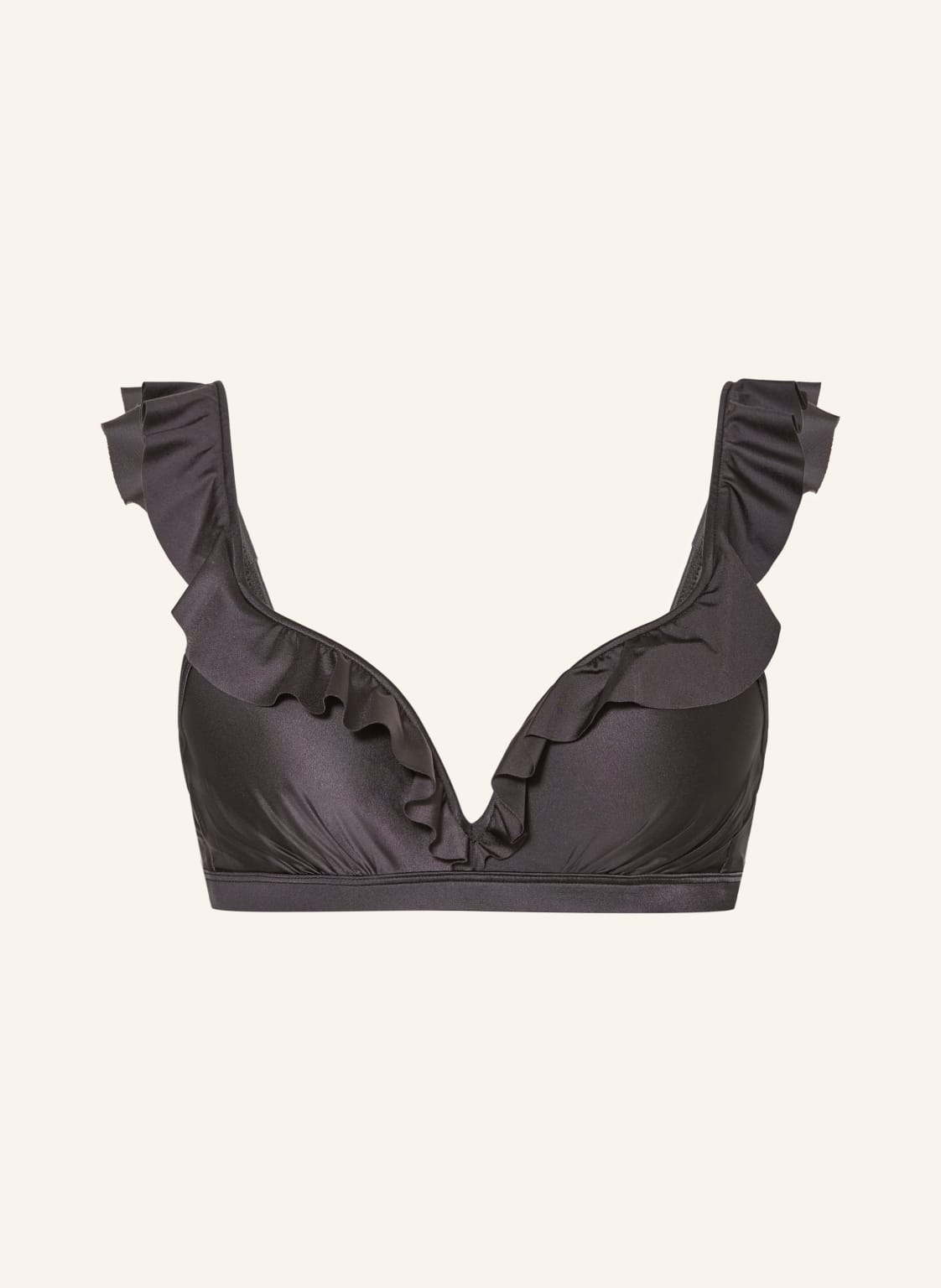 Beachlife Bügel-Bikini-Top Dark Grey schwarz von BEACHLIFE