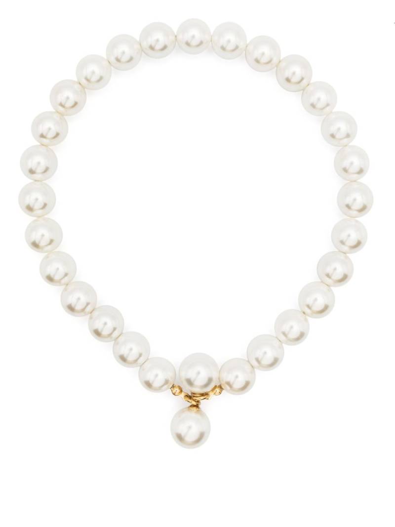 BEATRIZ PALACIOS Bandage freshwater-pearls necklace - White von BEATRIZ PALACIOS