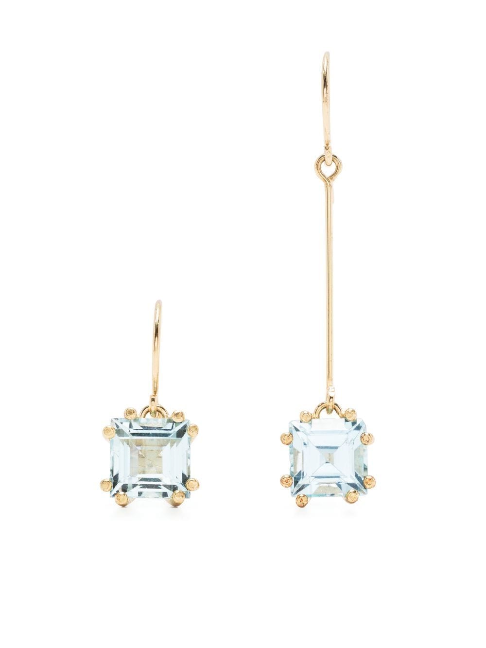 BEATRIZ PALACIOS asymmetric-design drop earrings - Gold von BEATRIZ PALACIOS