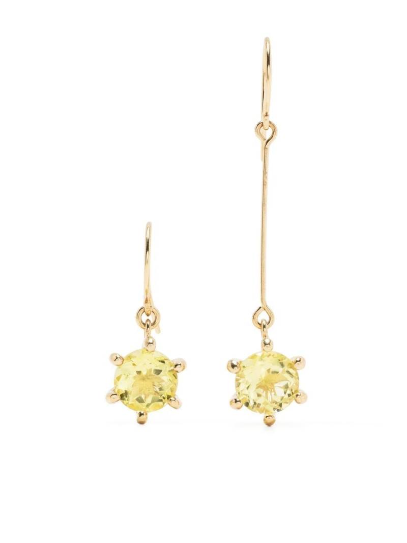 BEATRIZ PALACIOS asymmetric-design drop earrings - Gold von BEATRIZ PALACIOS