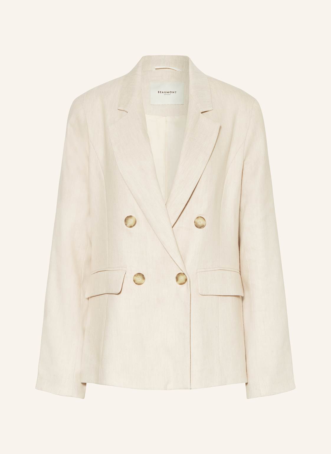 Beaumont Blazer Charmy Mit Leinen beige von BEAUMONT
