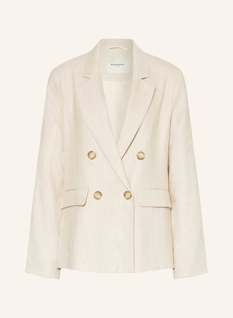 Beaumont Blazer Charmy Mit Leinen beige von BEAUMONT