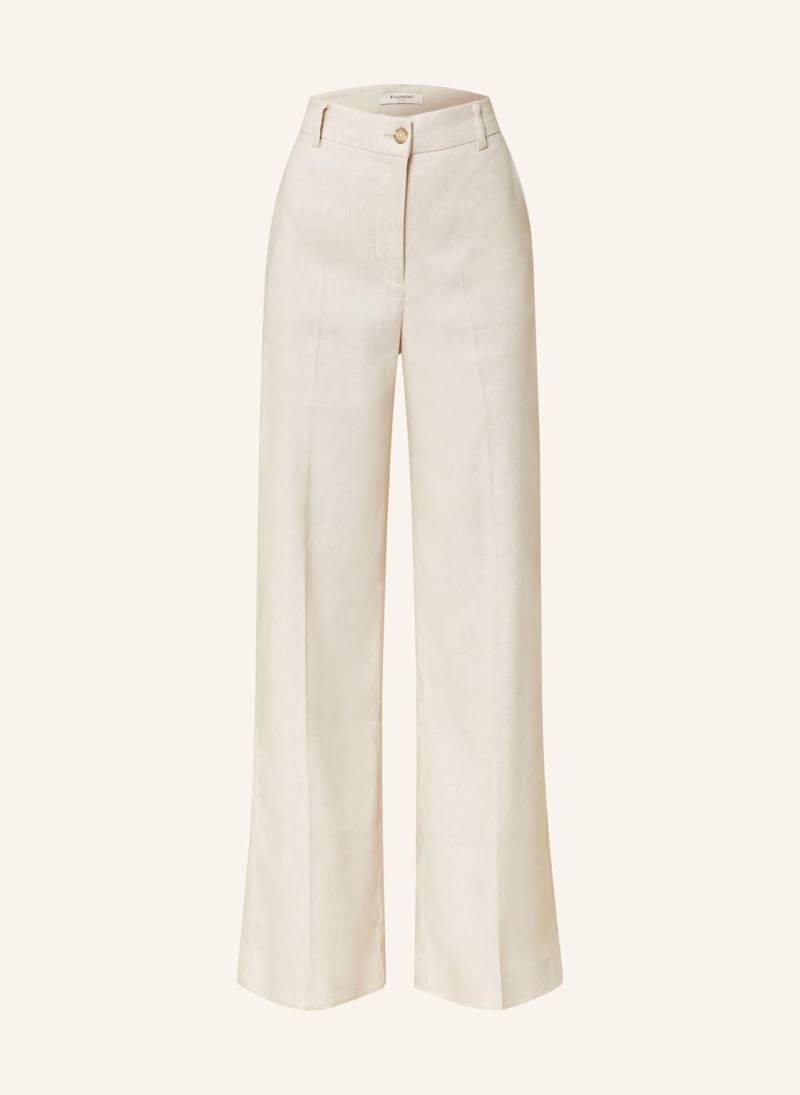 Beaumont Marlenehose Bria Mit Leinen beige von BEAUMONT