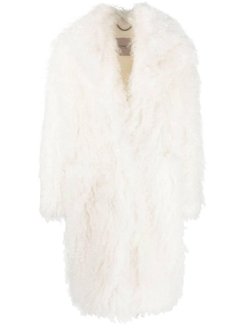 BECAGLI Mohair mid-length coat - Neutrals von BECAGLI