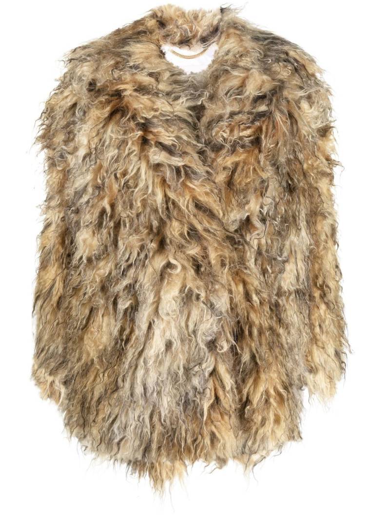 BECAGLI faux-fur oversize coat - Neutrals von BECAGLI