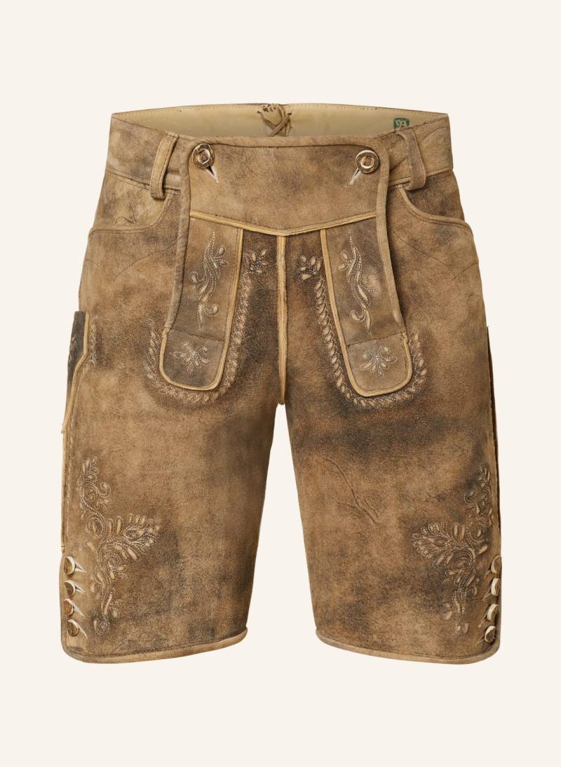 Beckert Trachten-Lederhose Flachau braun von BECKERT