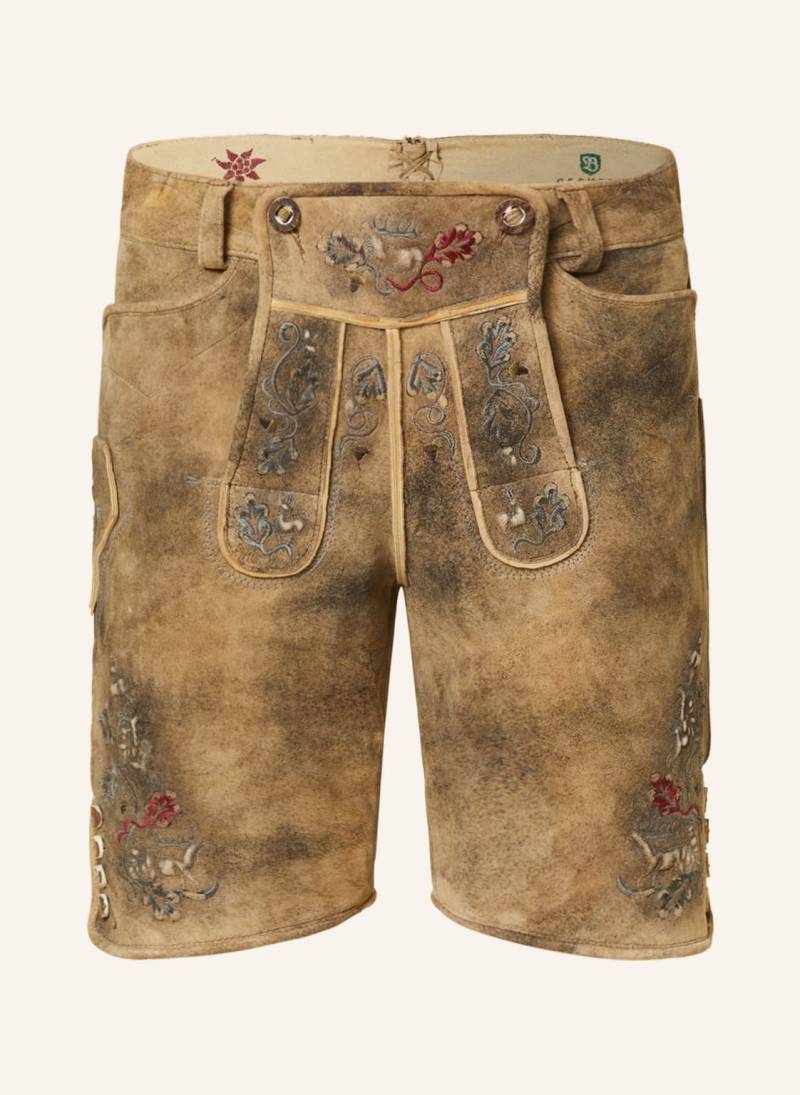 Beckert Trachten-Lederhose Hochstaufen braun von BECKERT