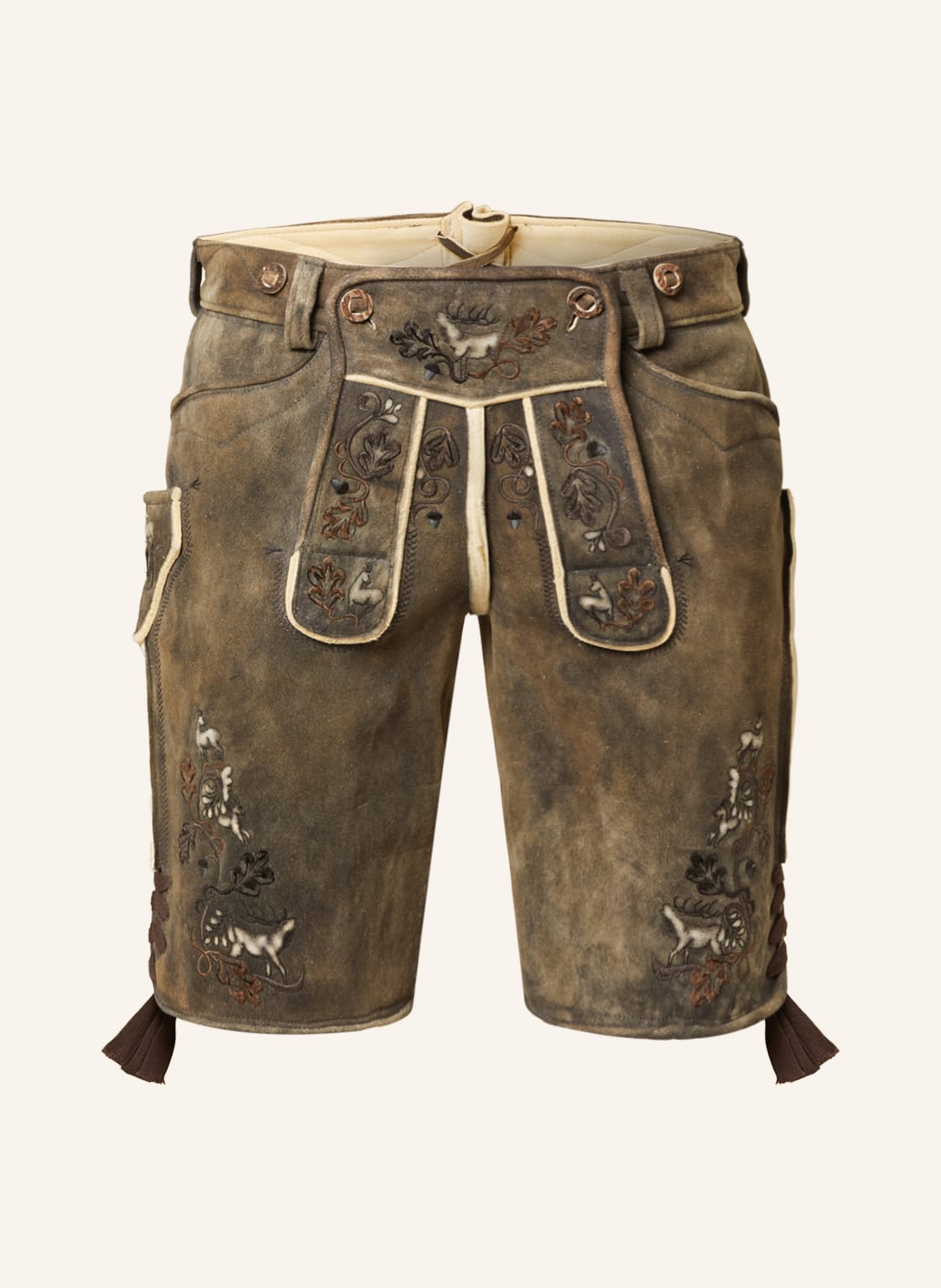 Beckert Trachten-Lederhose Meran braun von BECKERT