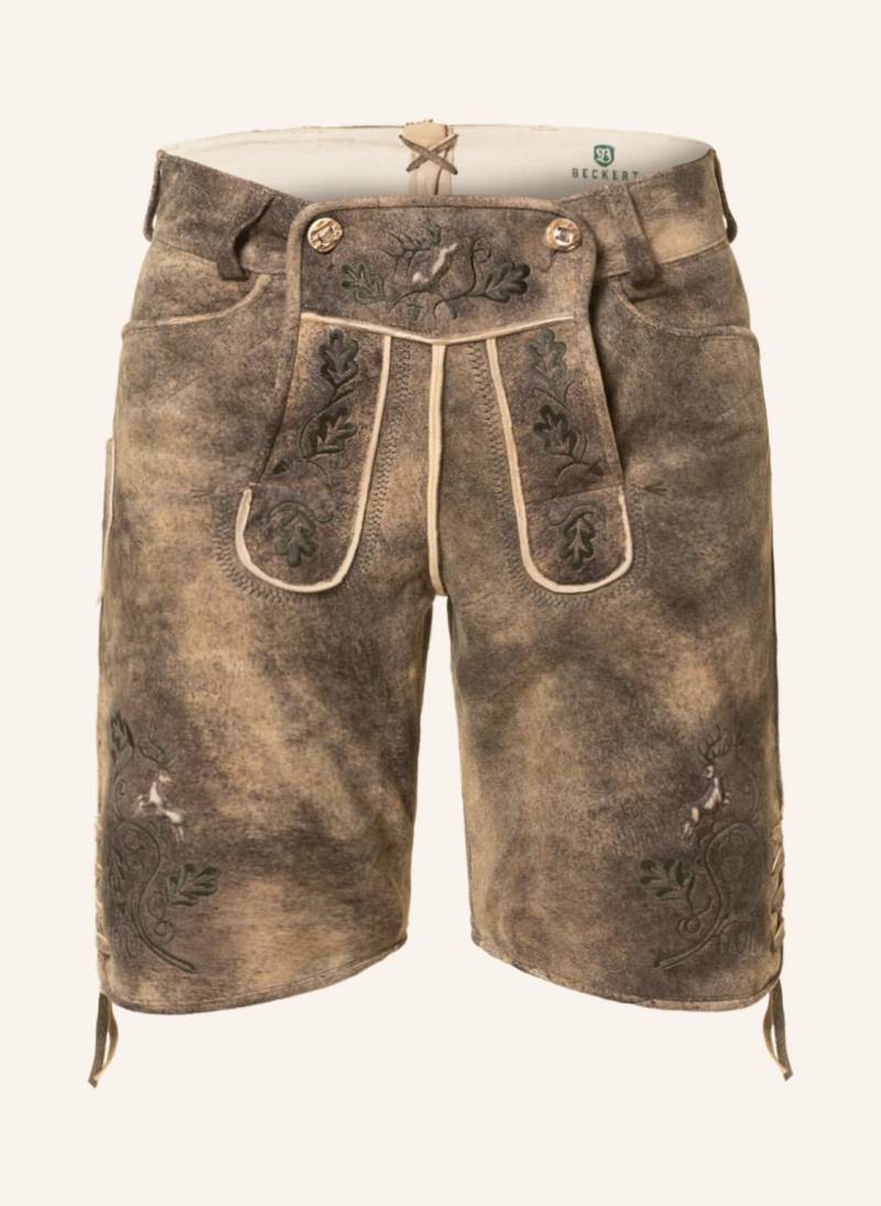 Beckert Trachten-Lederhose braun von BECKERT