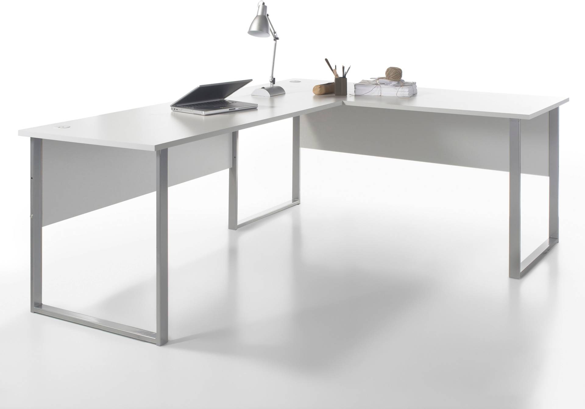 BEGA OFFICE Eckschreibtisch »Office Lux«, mit Kabeldurchlass, rechts/links montierbar, 223x170 cm von BEGA OFFICE