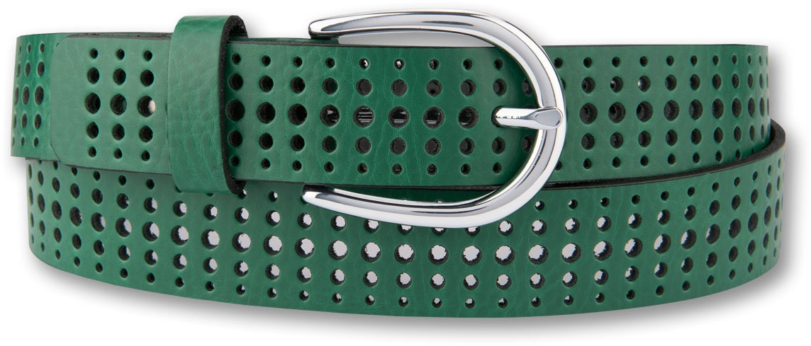 BERND GÖTZ Ledergürtel, mit stylischem Rasterdesign BERND GÖTZ Ledergürtel, mit stylischem Rasterdesign von BERND GÖTZ
