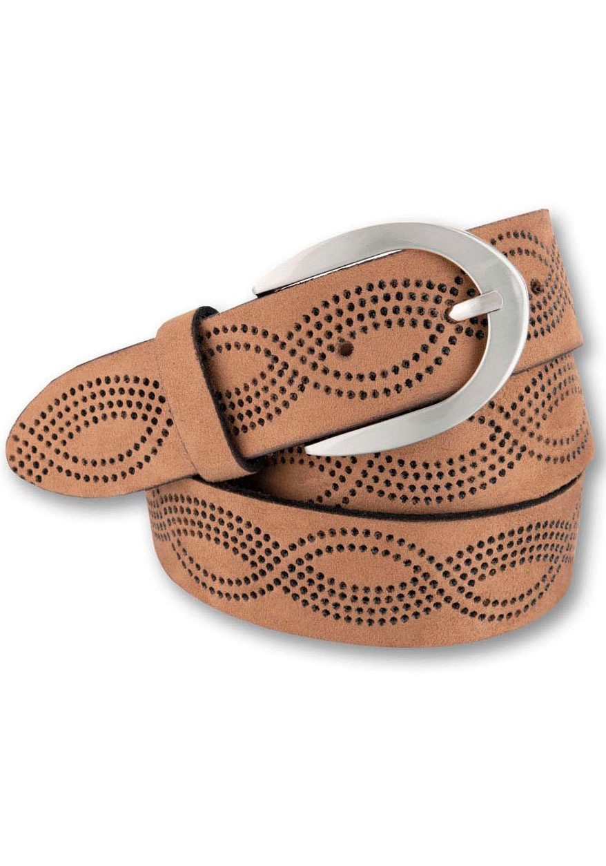 BERND GÖTZ Ledergürtel, mit stylischem ornamenthaftem Prägeprint BERND GÖTZ Ledergürtel, mit stylischem ornamenthaftem Prägeprint von BERND GÖTZ