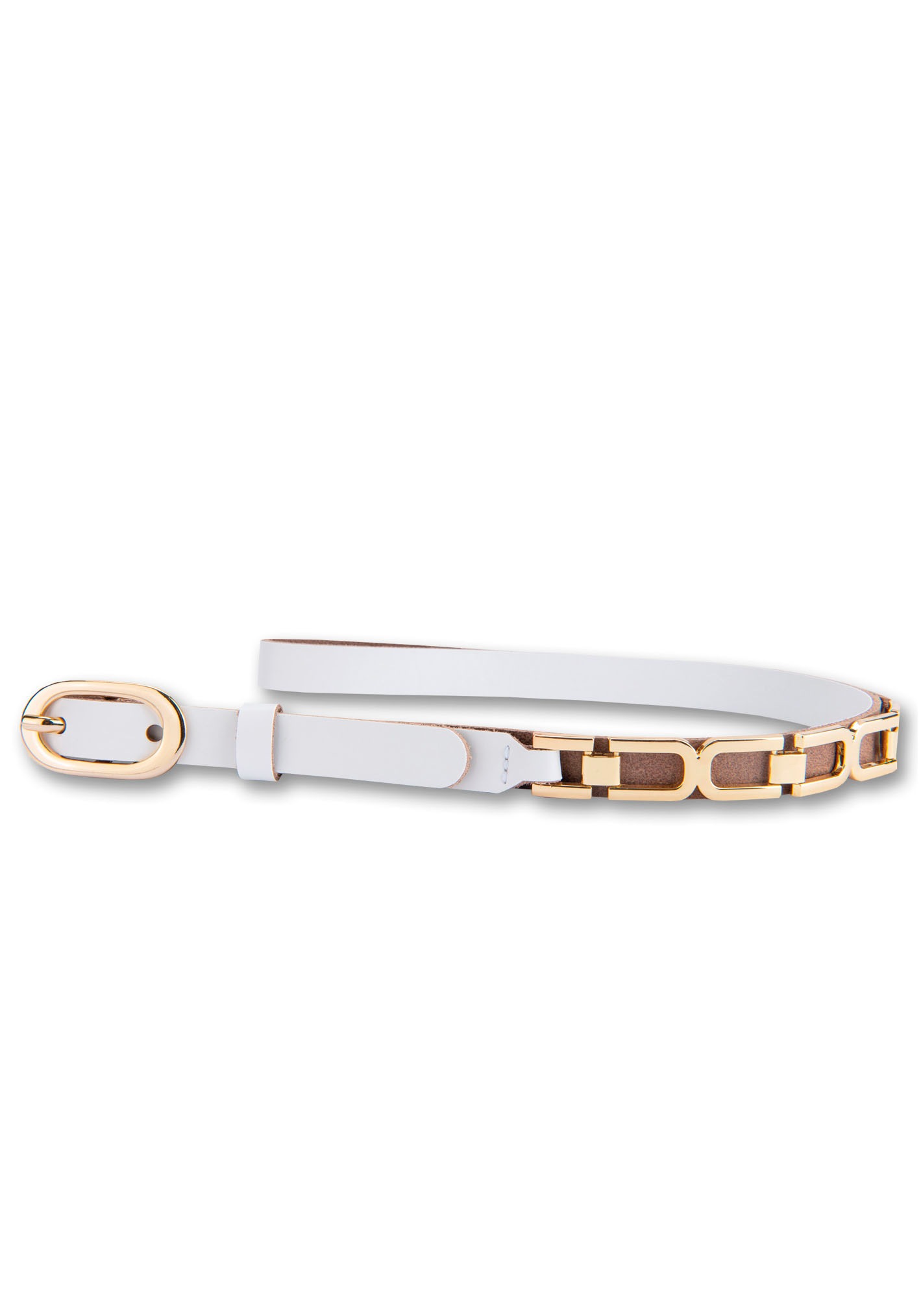 BERND GÖTZ Ledergürtel, mit stylischer Goldfarbenkettenapplikation BERND GÖTZ Ledergürtel, mit stylischer Goldfarbenkettenapplikation von BERND GÖTZ