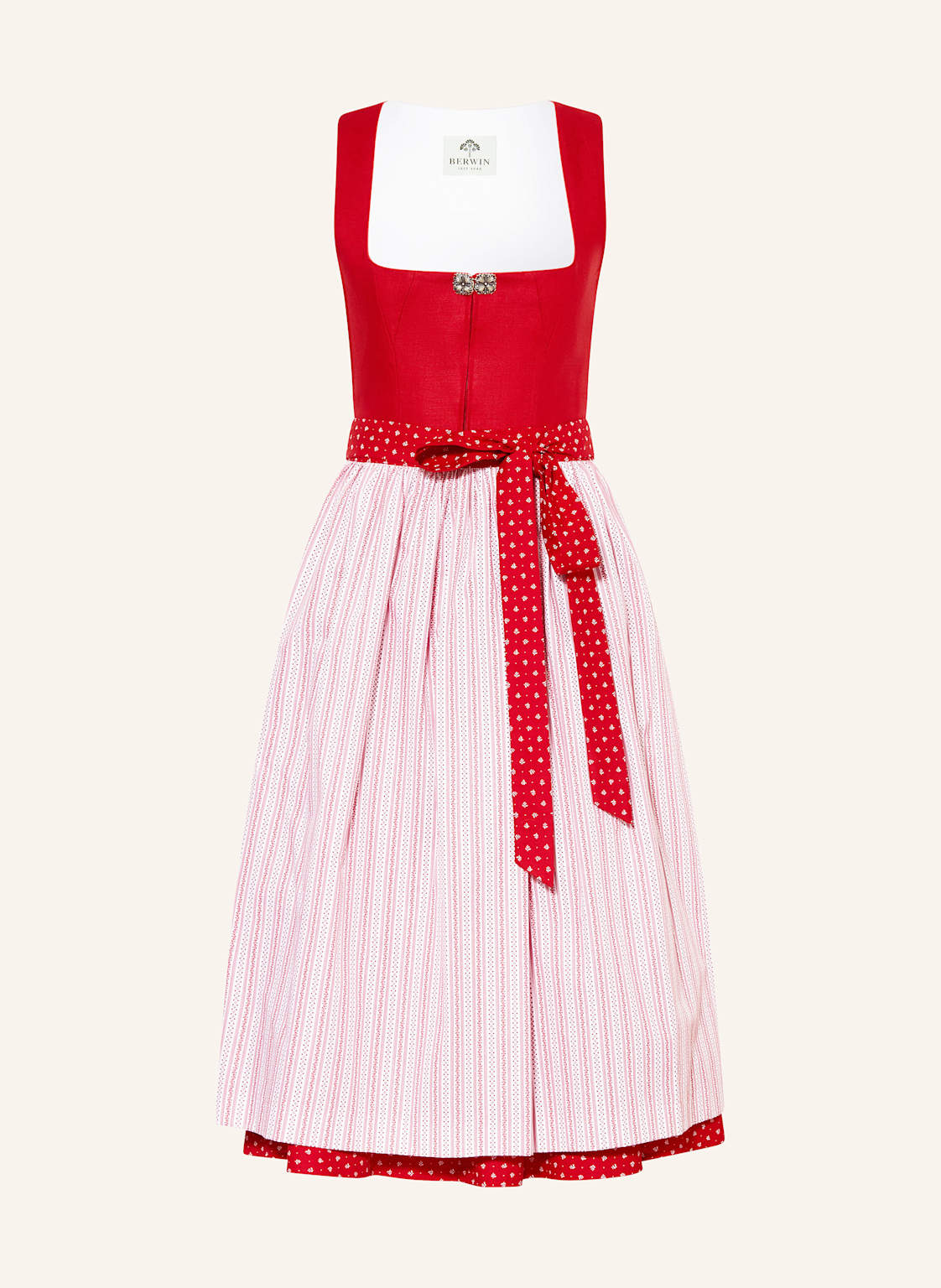 Berwin & Wolff Dirndl Mit Leinen rot von BERWIN & WOLFF