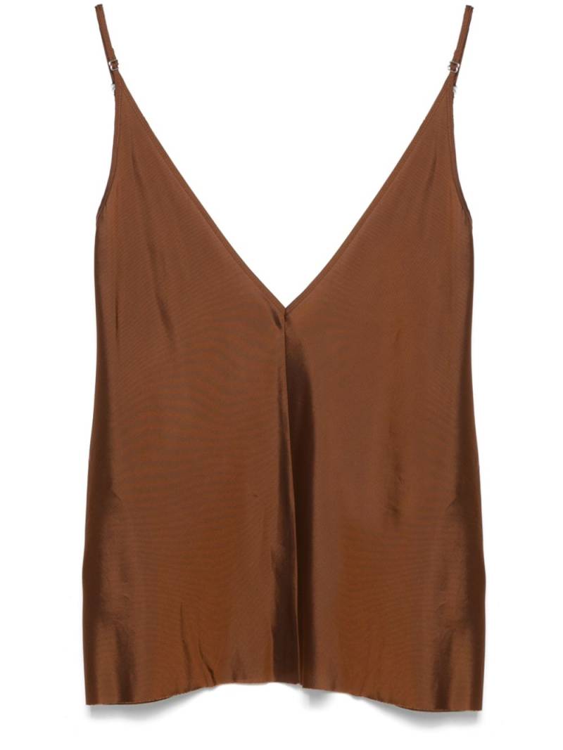 BETTTER V-neck tank top - Brown von BETTTER