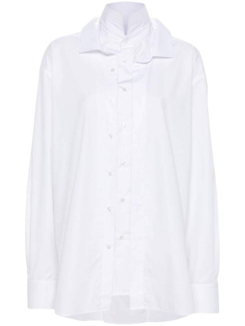 BETTTER layered poplin shirt - White von BETTTER