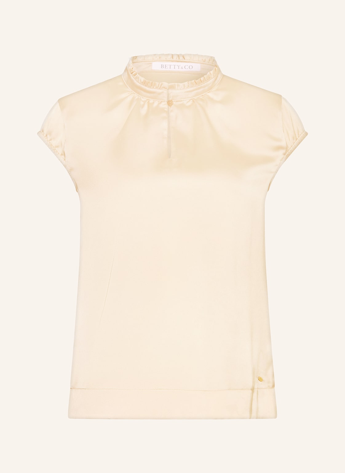 Betty&Co Blusenshirt Aus Satin beige Betty&Co Blusenshirt Aus Satin beige von BETTY&CO