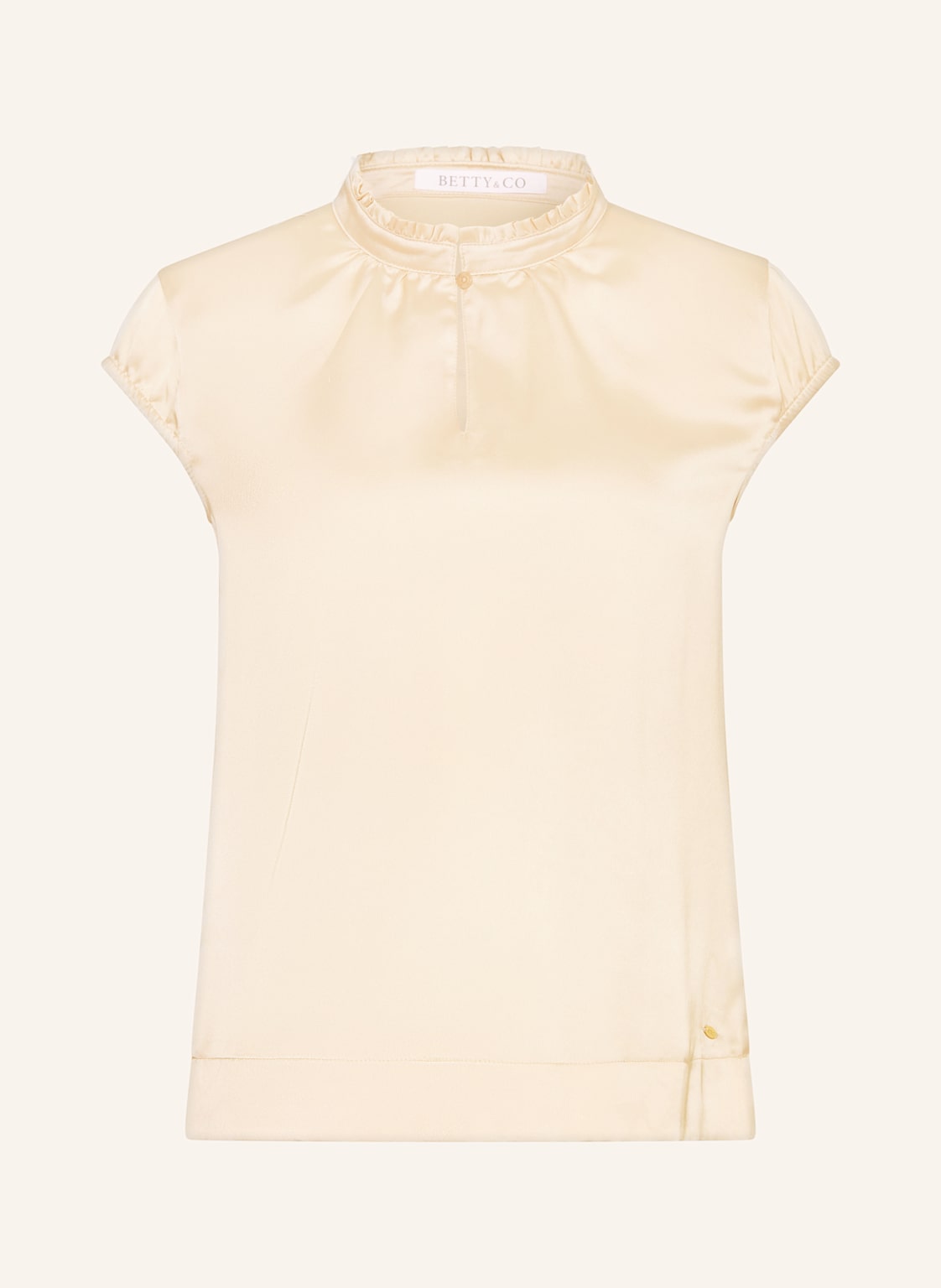 Betty&Co Blusenshirt Aus Satin beige von BETTY&CO