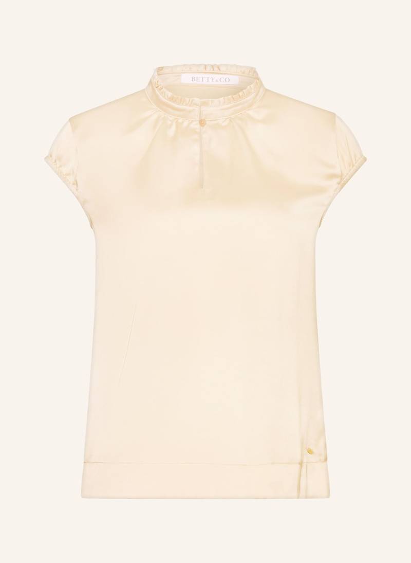 Betty&Co Blusenshirt Aus Satin beige von BETTY&CO