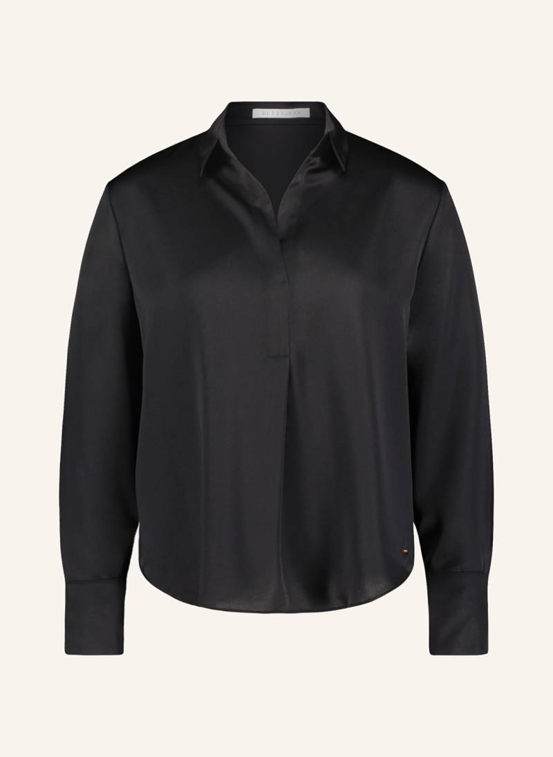 Betty&Co Blusenshirt Aus Satin schwarz von BETTY&CO