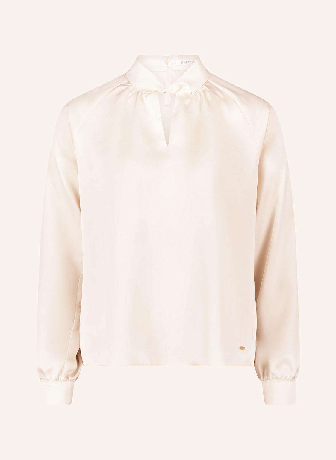 Betty&Co Blusenshirt Aus Satin weiss von BETTY&CO