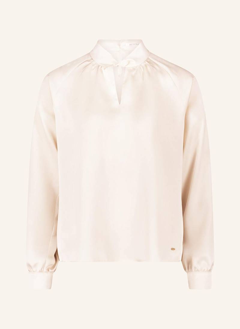 Betty&Co Blusenshirt Aus Satin weiss von BETTY&CO