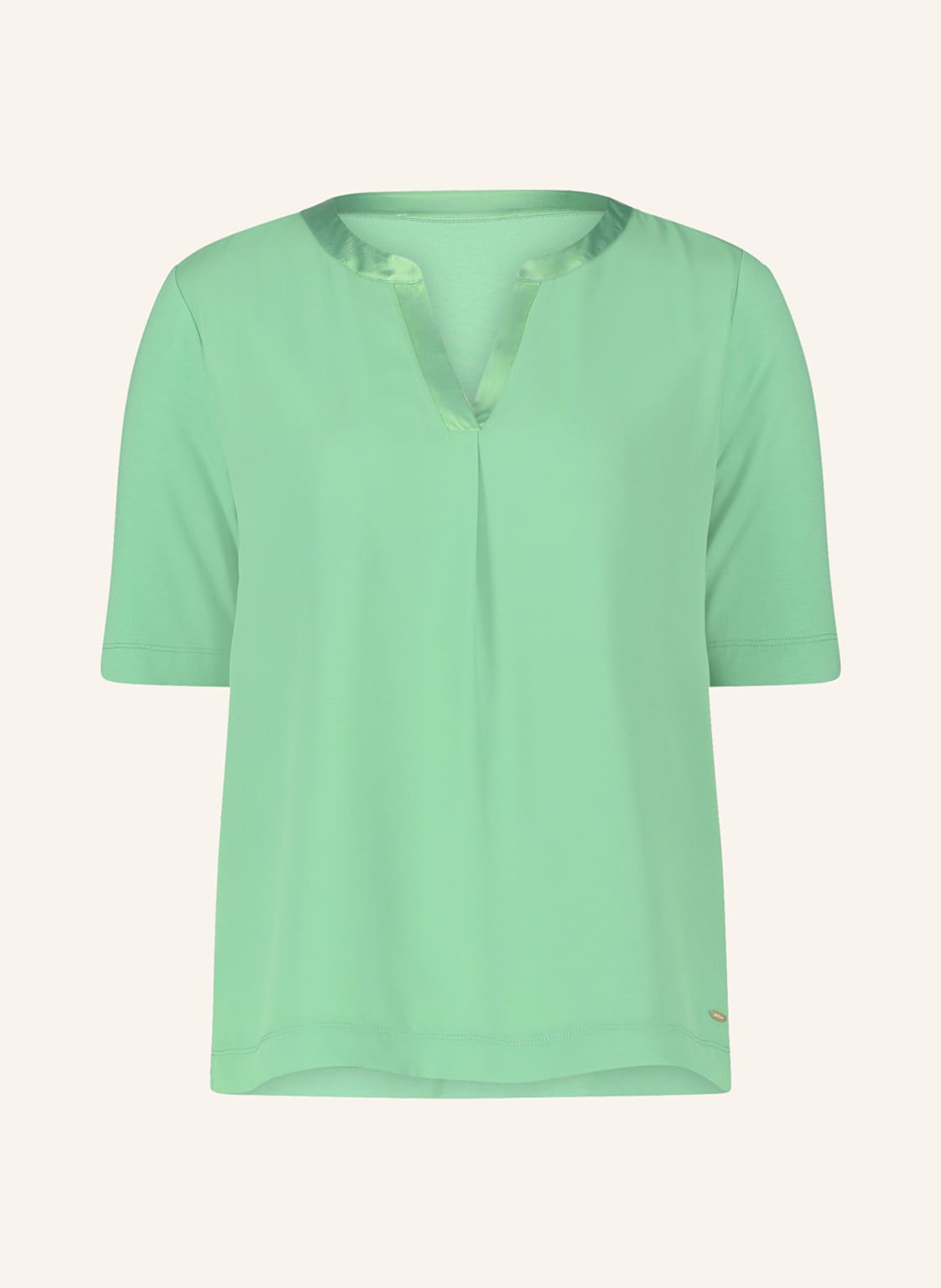 Betty&Co Blusenshirt Im Materialmix gruen von BETTY&CO