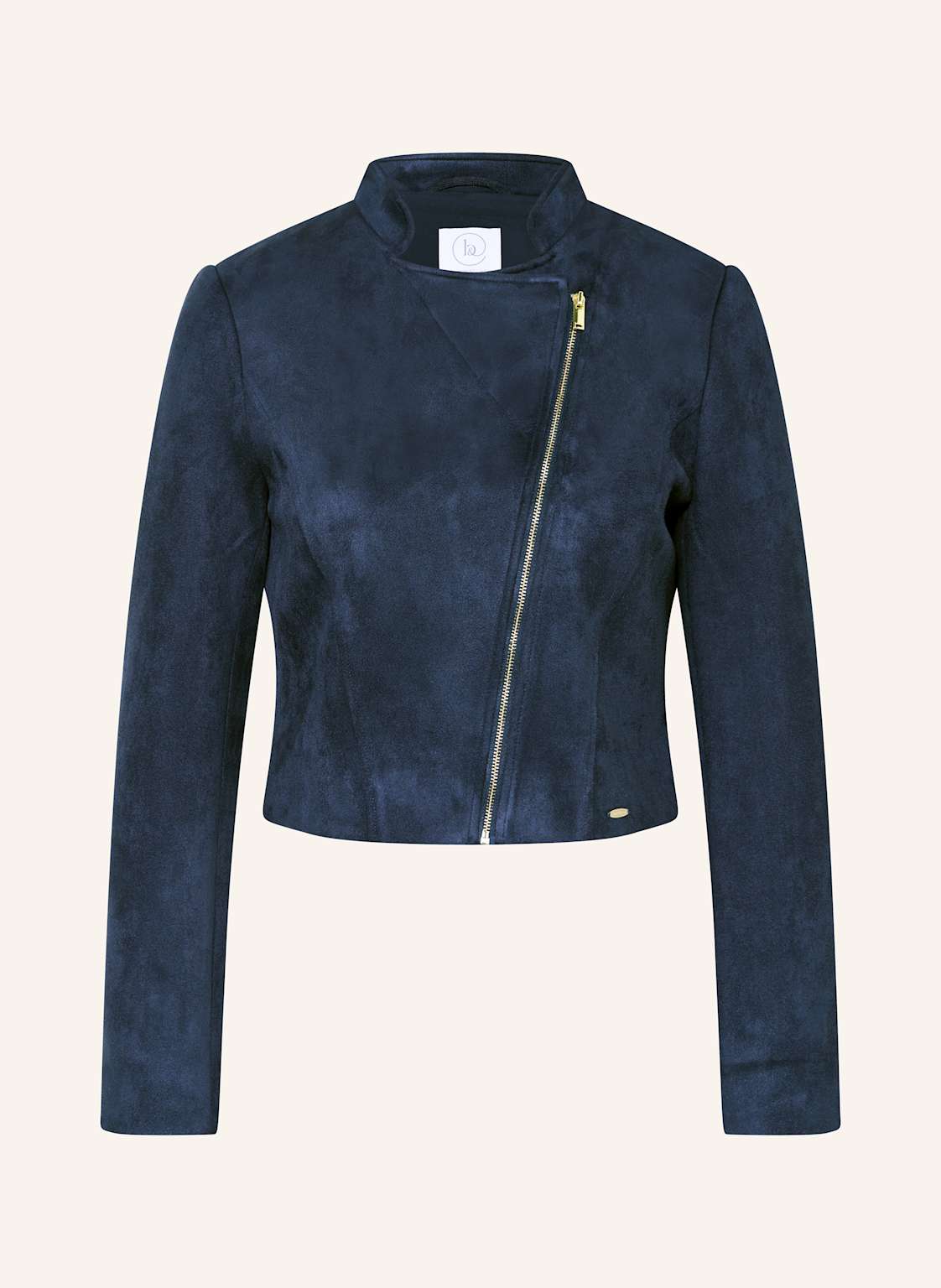 Betty&Co Cropped-Jacke In Lederoptik blau Betty&Co Cropped-Jacke In Lederoptik blau von BETTY&CO