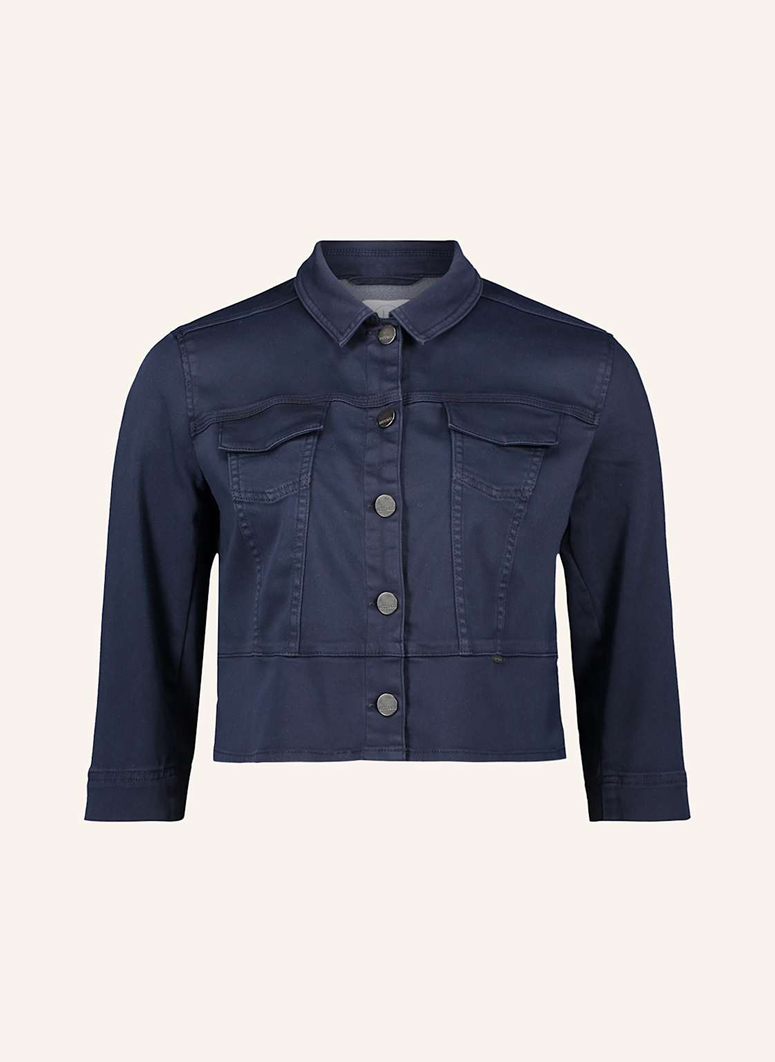 Betty&Co Cropped-Jacke Mit 3/4-Arm blau Betty&Co Cropped-Jacke Mit 3/4-Arm blau von BETTY&CO