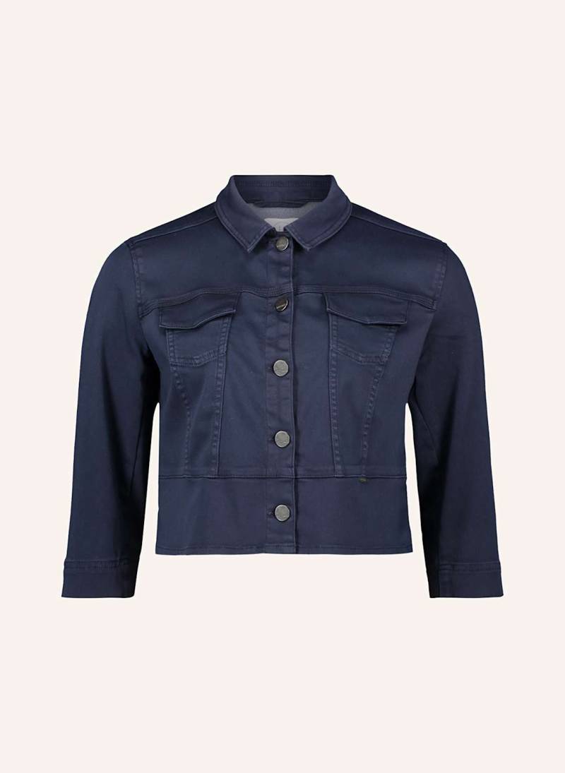 Betty&Co Cropped-Jacke Mit 3/4-Arm blau von BETTY&CO