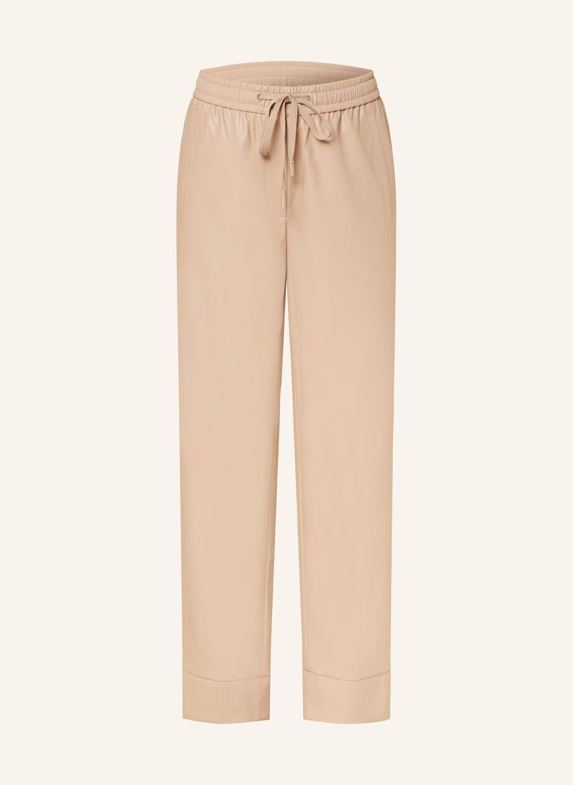 Betty&Co Hose In Lederoptik beige