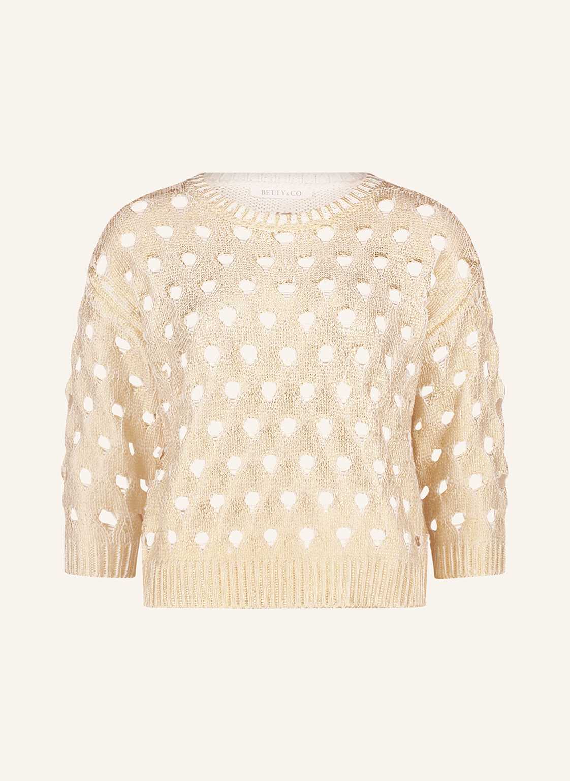 Betty&Co Pullover Mit 3/4-Arm gold Betty&Co Pullover Mit 3/4-Arm gold von BETTY&CO
