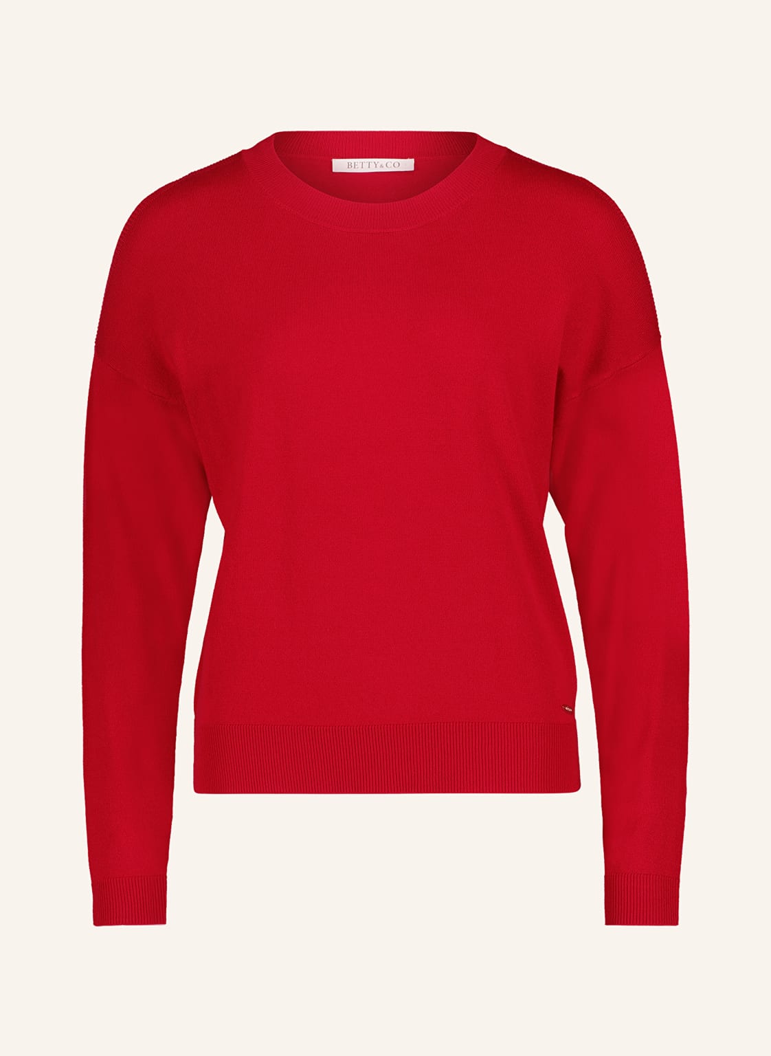 Betty&Co Pullover Mit Cut-Outs rot von BETTY&CO